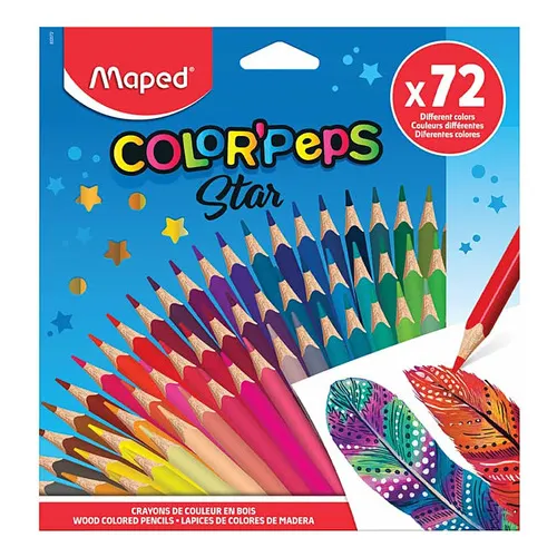 Lápis De Cor Color''peps Star 72 Cores 832072zv - Maped