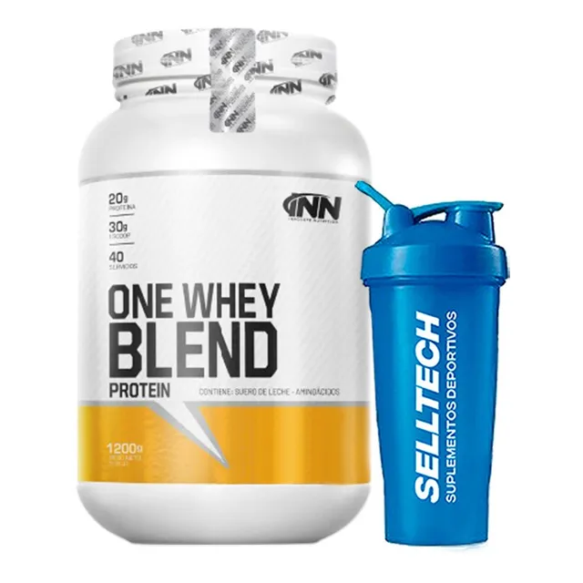 Proteína Inn One Whey Blend Protein 1.2kg Vainilla + Shaker