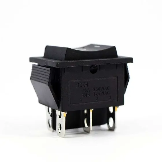 Interruptor Kcd4 Negro 3 Posiciones 125v 20a
