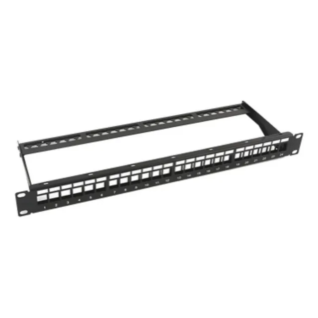 Patch Panel Modular Sin Blindaje De 24 Puertos, 1u, Con