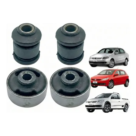 Kit 4 Bucha Bandeja Balança Dianteira Vw Gol Voyage G5 G6 G7