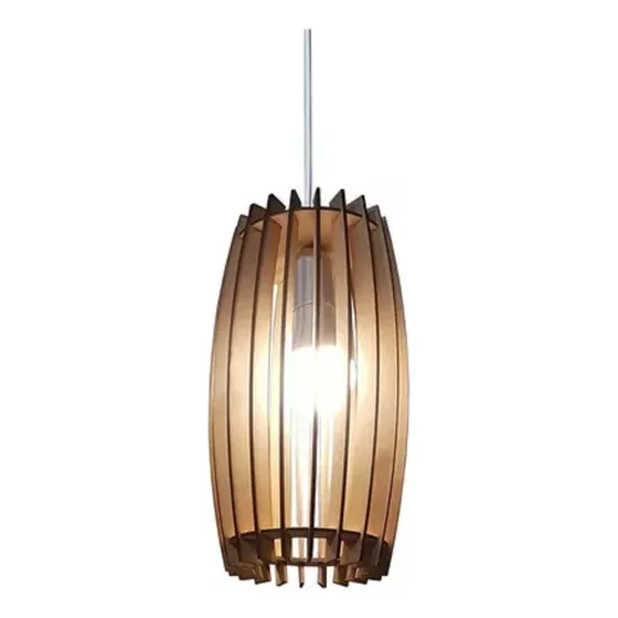 Lámpara Colgante Mdf Nordica Modelo Semi Circular Xl