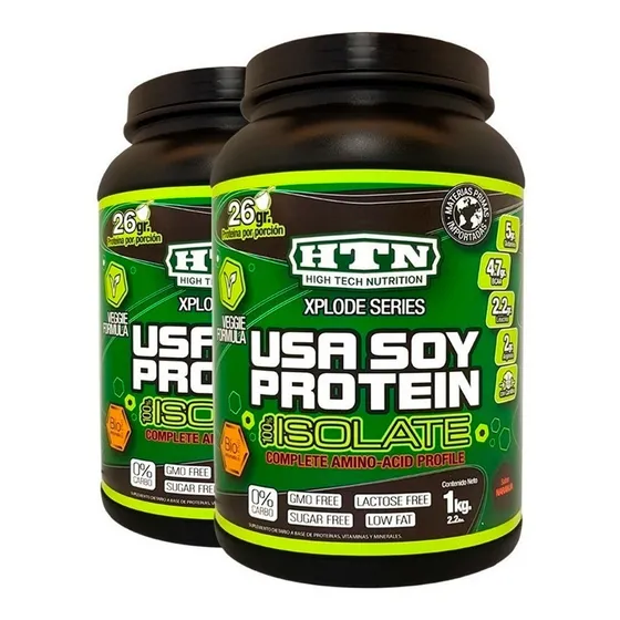 Usa Soy Protein 2 Kg Htn Apta Veganos Y Diabeticos Soja