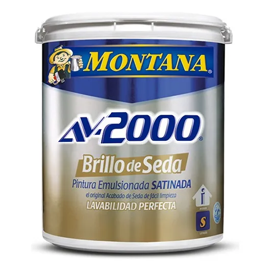Pintura Satinada Brillo De Seda Marfil Suave Montana Av 2000