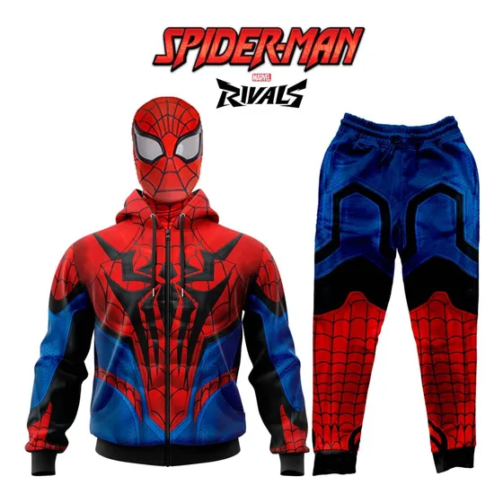 Conjunto Spiderman Rival Sueter  Mono Y Mascara De Regalo