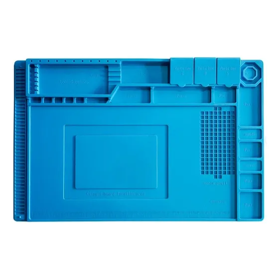 Manta Antiestática De Silicona Kushiro Color Celeste