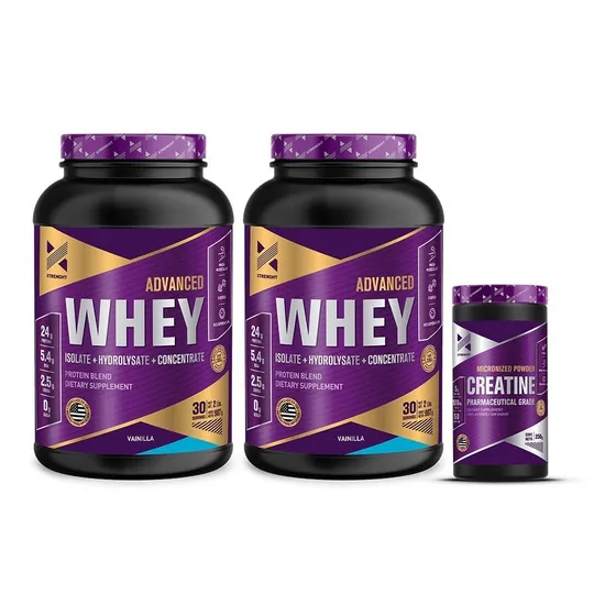 Xtrenght Whey Protein Advanced 2 Lb X 2 Un + Creatina 250 Gr