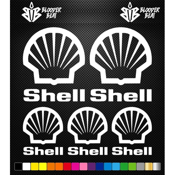 Sticker Tunning Automovil Shell Calcomanía