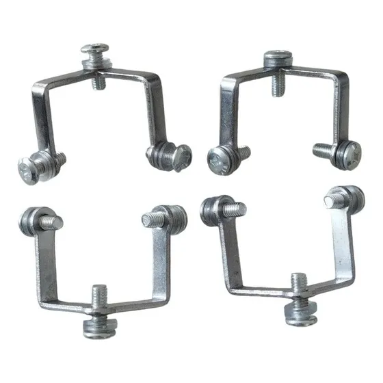 Conector Triple Metalico Brillante Para Vitrina X 4 Und.
