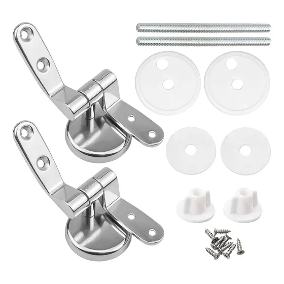 2u Bisagras Para Tapa Asientos Inodoro Wc Aleación Aluminio