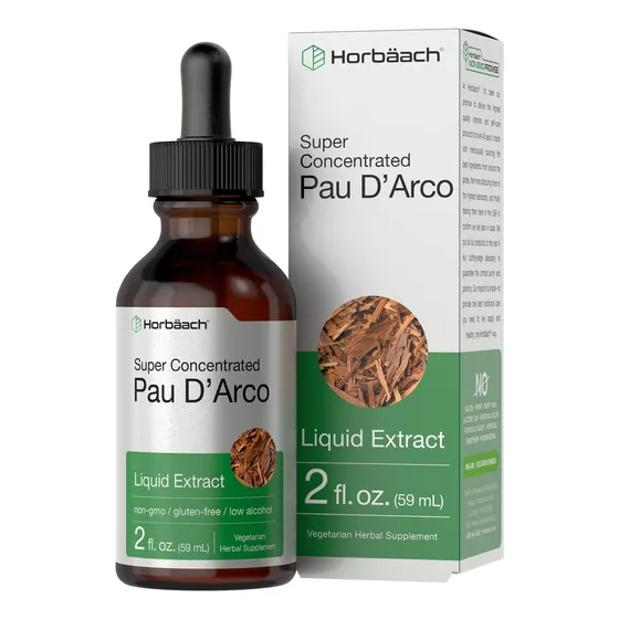 Suplemento Horbäach Pau D'arco Extract, 60 Ml, Gotas Líquida