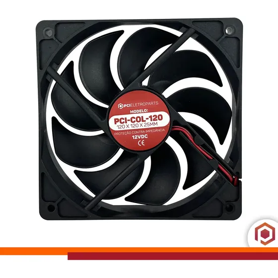 Microventilador 120x120x25mm 12v Cooler Pci Eletroparts