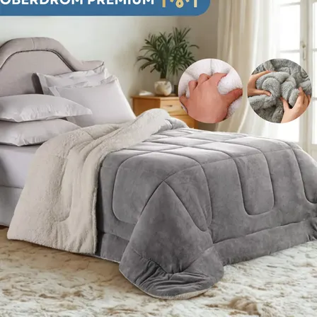Coberdrom sherpa casal queen dupla face