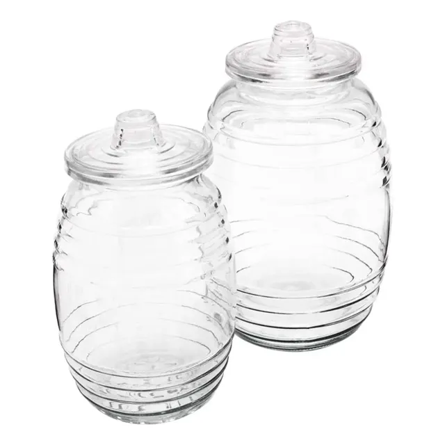 Barril De Vidrio Vintage Con Tapa 5 Lts