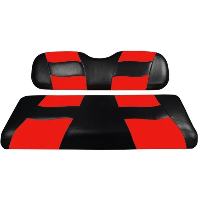 Funda Asiento Delantero Do Tono Negro Rojo Para Carrito Golf