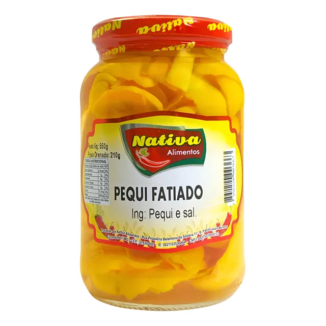 Pequi Fatiado Em Conserva 550g Nativa - O Sabor Do Cerrado