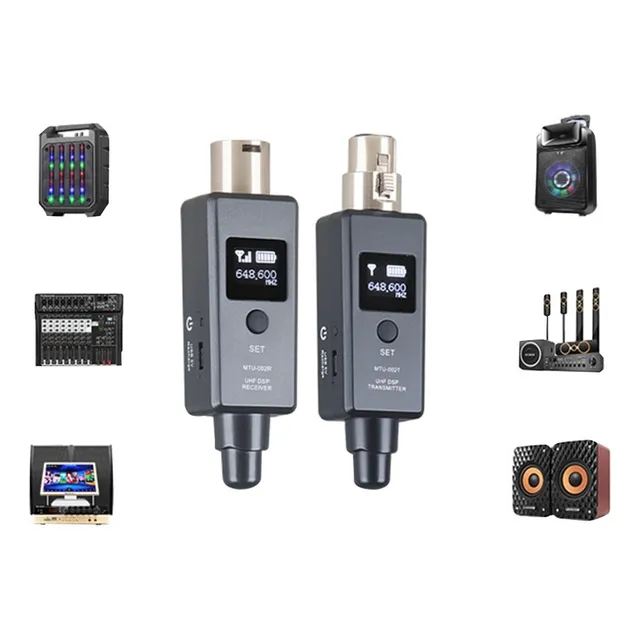 Sistema Inalambrico Microfono Transmisor Y Receptor Audio