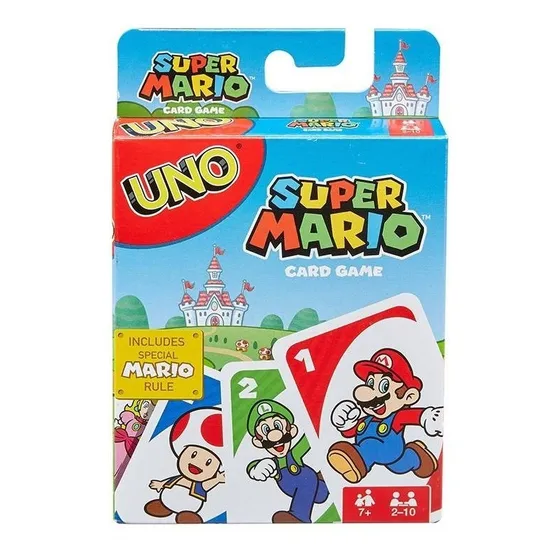 Juego De Mesa Cartas Uno Super Mario Original Nuevo