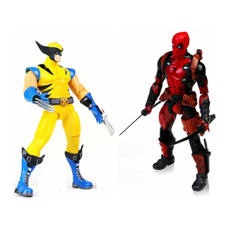Deadpool Vs Wolverine X-men Marvel Pack Action Figure Filme Deadpool Vs Wolverine X-men Marvel Pack Action Figure Filme