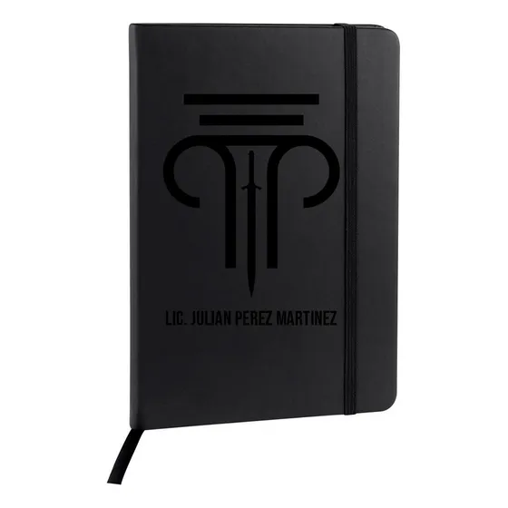 Libreta Personalizada  Logo + Nombre Grabada Laser Crupiel