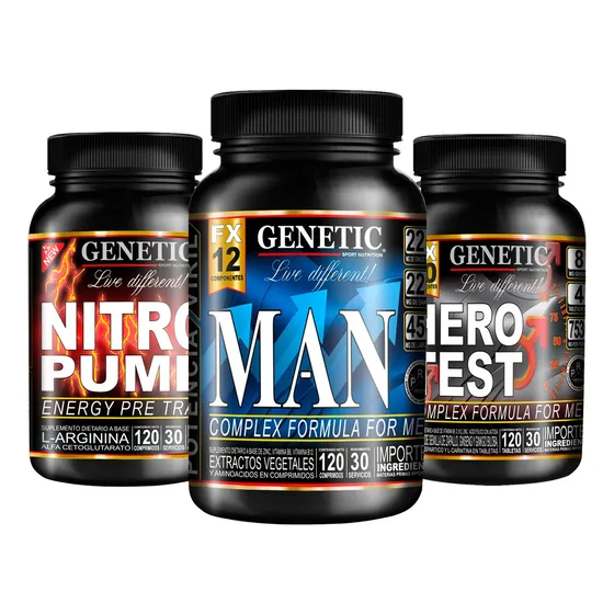 60 Días Potencia Sexual Man Hero Test Nitro Pump Genetic