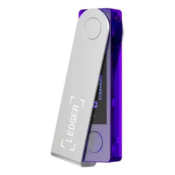 Carteira Digital De Criptomoedas Ledger Nano X Btc Eth Cosmic Purple