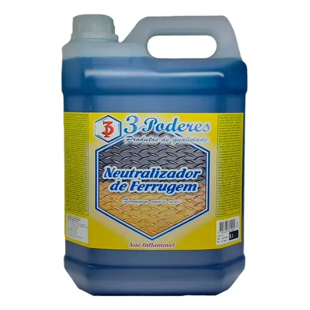 Neutralizador E Removedor De Ferrugem 3 Poderes 5lts Azul