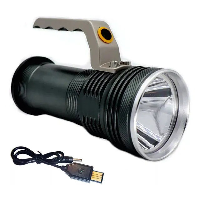 Linterna Farol De Mano Potente 8000lm  Zoom Recargable Usb