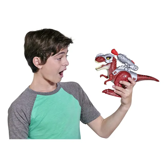 Robo Alive Zuru - Juguete Para Caminar T-rex Con Armadura Ép