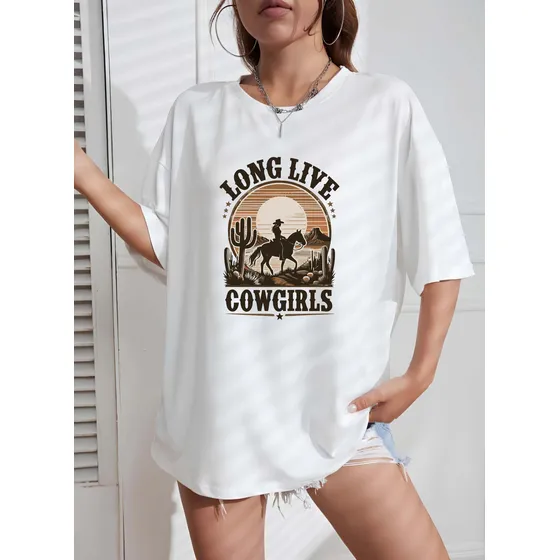 Camiseta Camisa Oversized Estampada Country Street Algodão