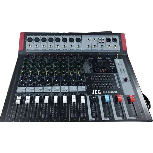 Consola Amplificada D 8 Canales +48v Phantom, Usb, Bluetooth