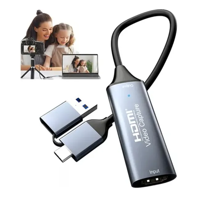 Tarjeta De Captura Video Hdmi Dual 4k 30hz@1080p Usb C/usb