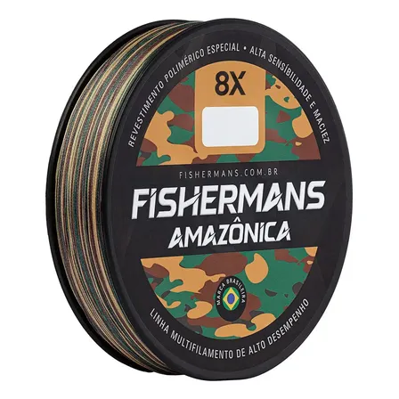 Linha De Pesca Fishermans Multifilamento 8x 150m Cor Amazônica - 0.28mm 30 libras