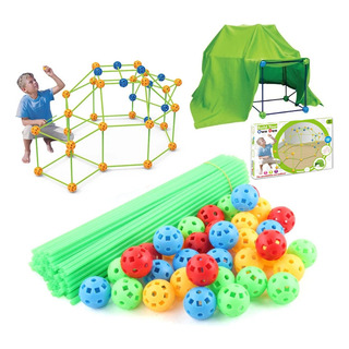Kit De Carpa Tipo Túnel Con Bloques De Construcción Para Niñ Kit De Carpa Tipo Túnel Con Bloques De Construcción Para Niñ
