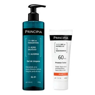 Kit Gel De Limpeza Gl-01 + Protetor Solar Facial Ps-01 Fps60 Kit Gel De Limpeza Gl-01 + Protetor Solar Facial Ps-01 Fps60