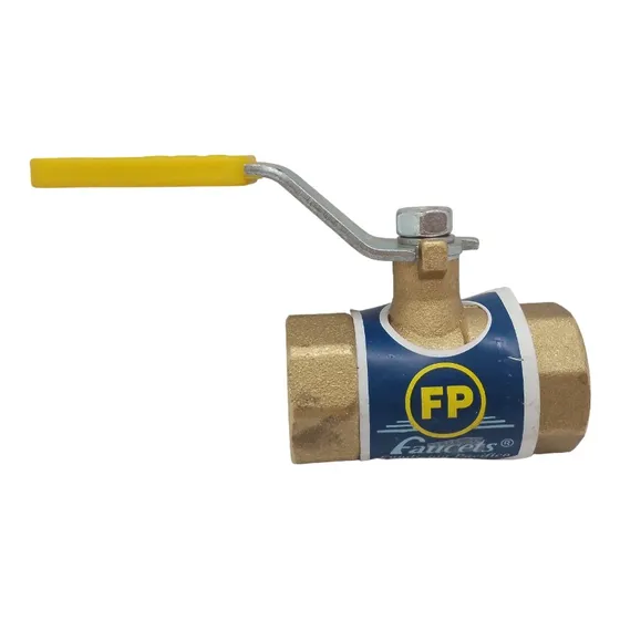 Llave De Paso 3/4pulgada Bronce Marca Fp