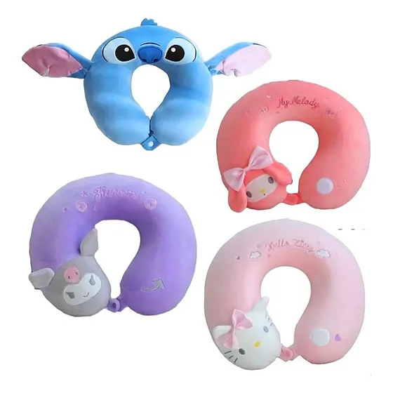 Almohada Cojin Cuellero Stitch Kuromi My Melody Hello Kitty