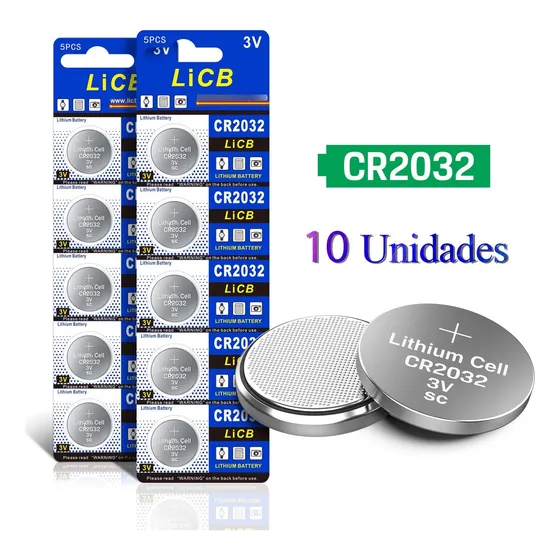 Licb Pilas Baterias Cr2032 Tamaño Botón 3v 10 Unidades