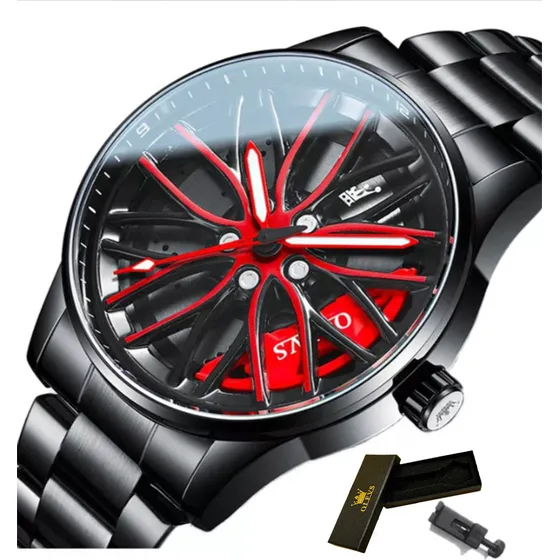 Relojes De Cuarzo Luminosos Olevs Fashion Hollow Out Color Del Bisel Rojo