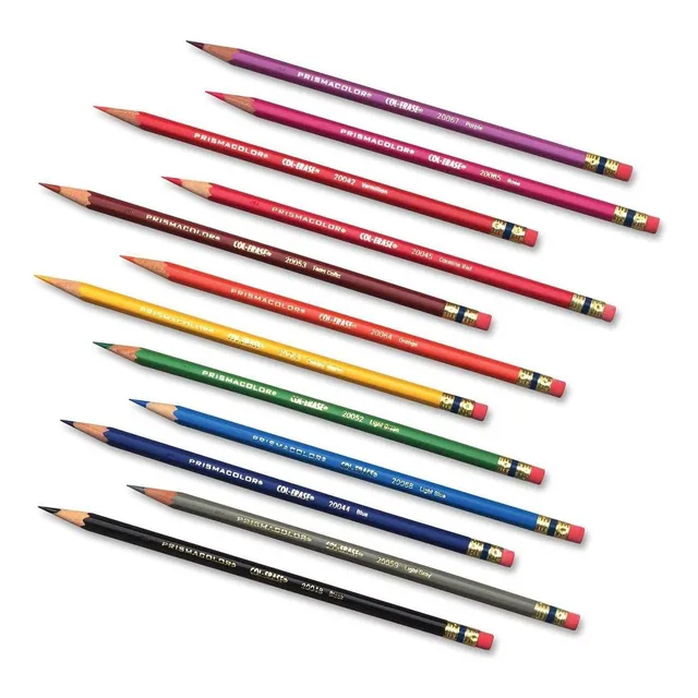 Prismacolor Lápices De Colores Borrables De Col-erase, 12 Un