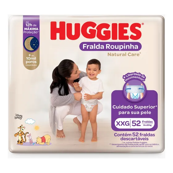 Huggies Pants Natural Care Xxg 52 Unidades