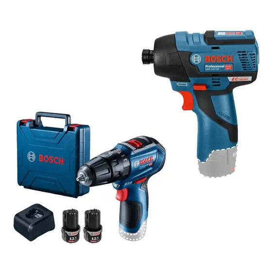 Taladro Atornillador + Atornillador De Impacto 12v Bosch 
