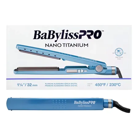 Planchita de pelo BaBylissPRO Nano Titanium BNT4091 BABNT4091 celeste