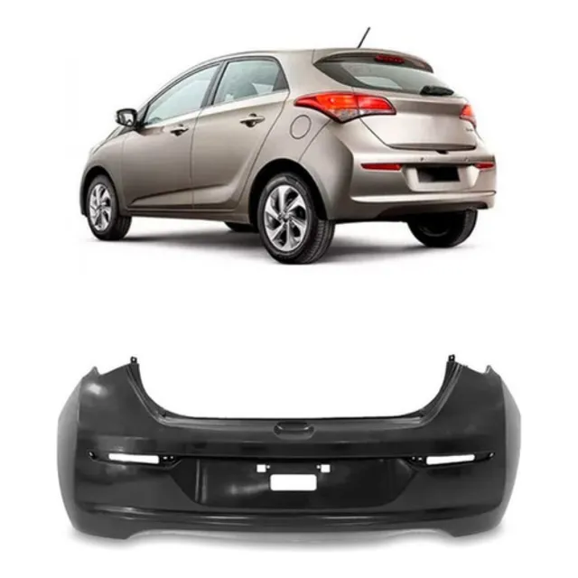 Parachoque Traseiro Hb20 Hatch 2016 2017 2018 2019