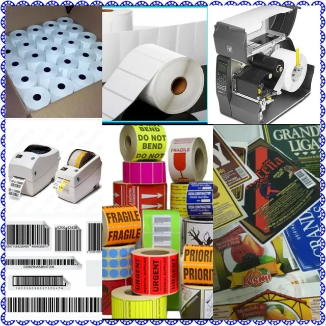 Rollos De Etiquetas Auto Adhesivas Impresas