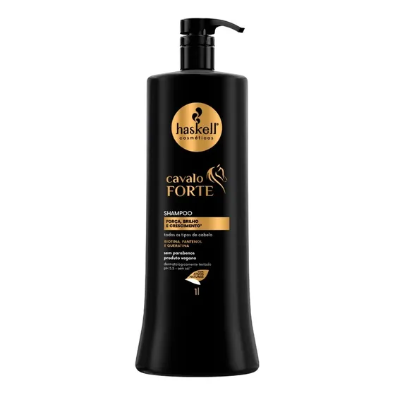 Haskell Cavalo Forte Shampoo 1l Força Crescimento E Brilho