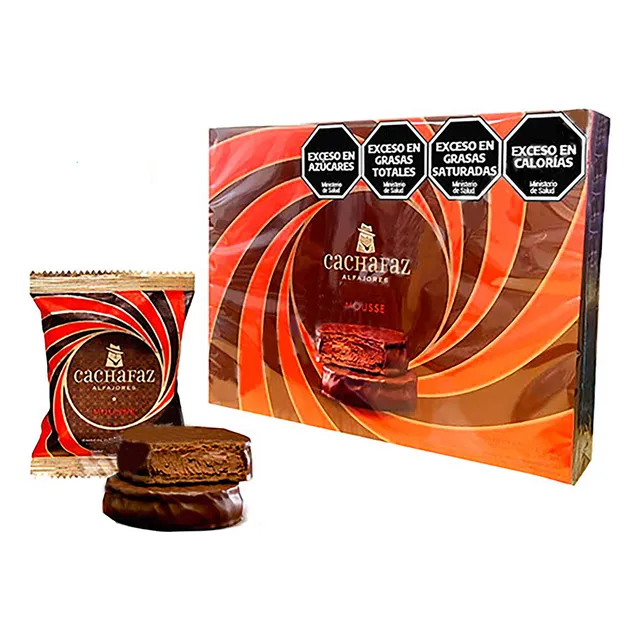 Alfajor Mousse De Chocolate Cachafaz X6u