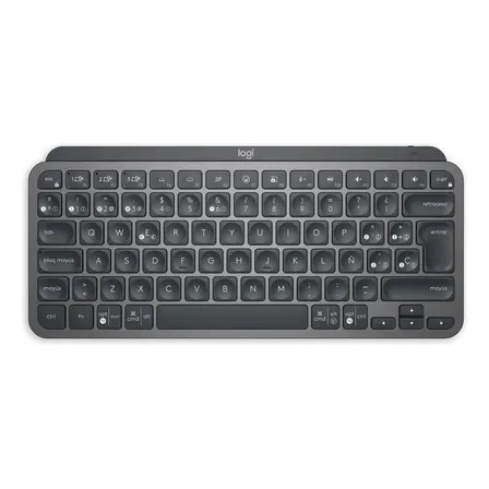 Teclado Bluetooth Logitech Master Series Qwerty Español Color Grafito Con Luz Blanca