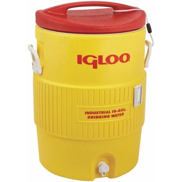 Igloo Enfriador Agua 10 Galone Amarillo Rojo Hdpe 4101