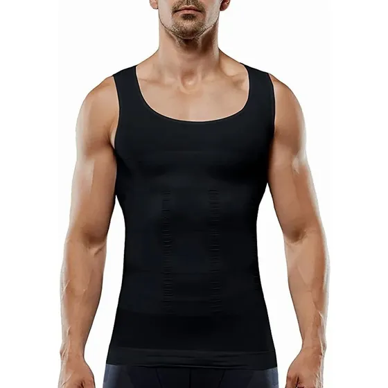 Camiseta Polera Faja Reductora Compresora Modeladora Hombre